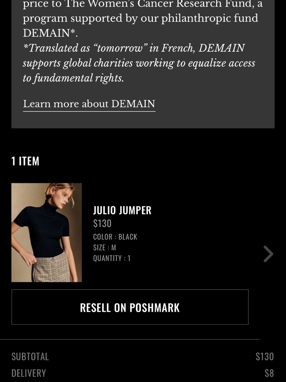 Sezane Julio Jumper in Black sold out